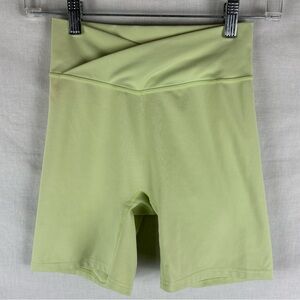 Four Three Seven Women's High-Waisted Crossover Active Bike Shorts Size S
